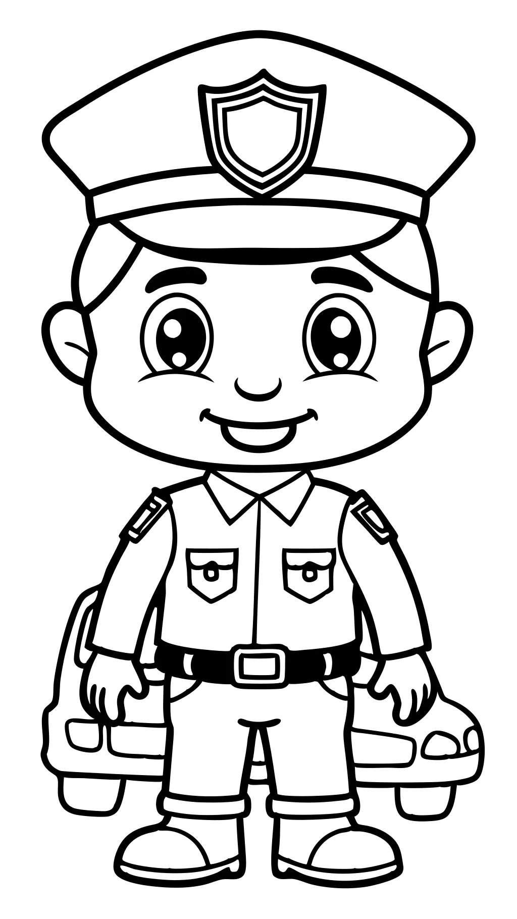 police coloring pages